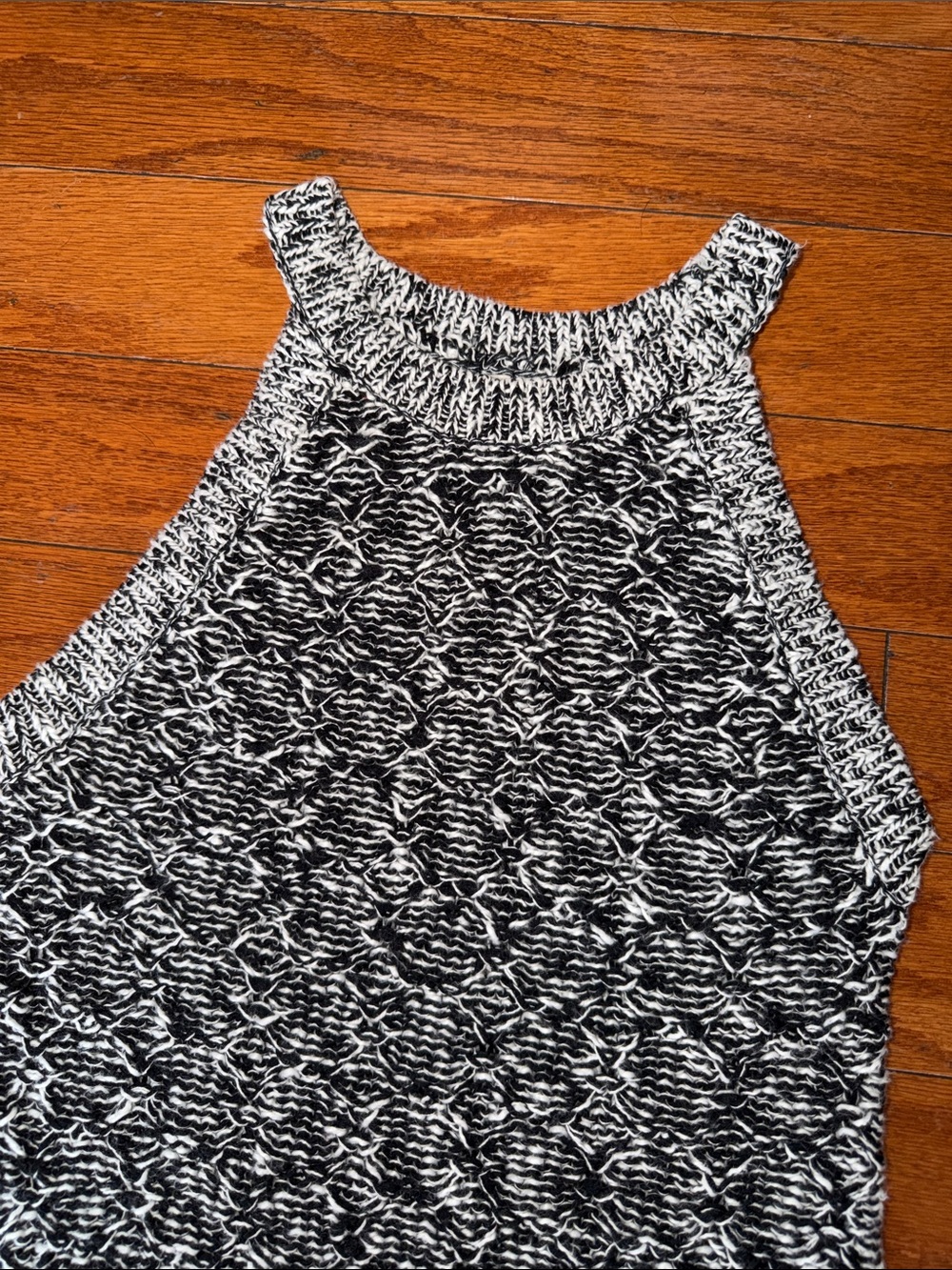Moth by Anthropologie Cotton Ramie Marled Knit Halter Tank - Picture 2 of 7